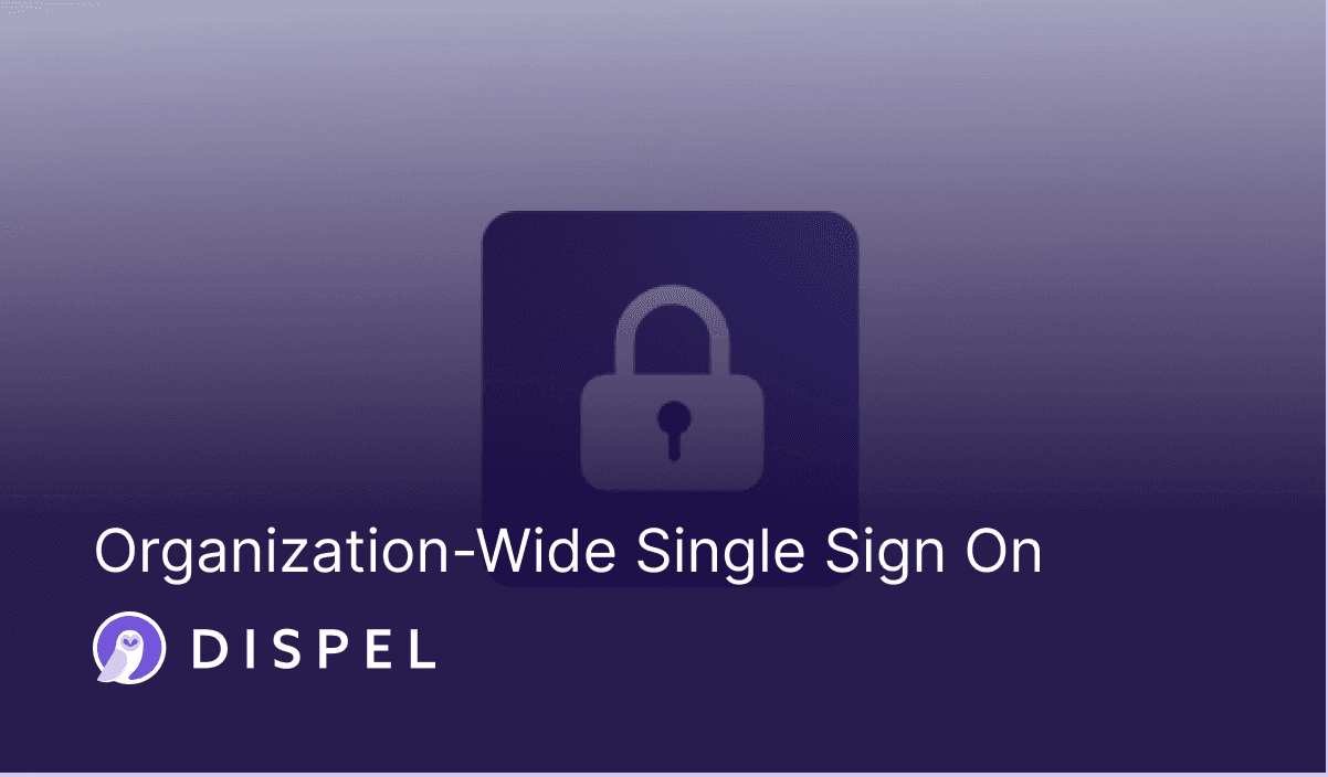 Organization-Wide Single Sign On