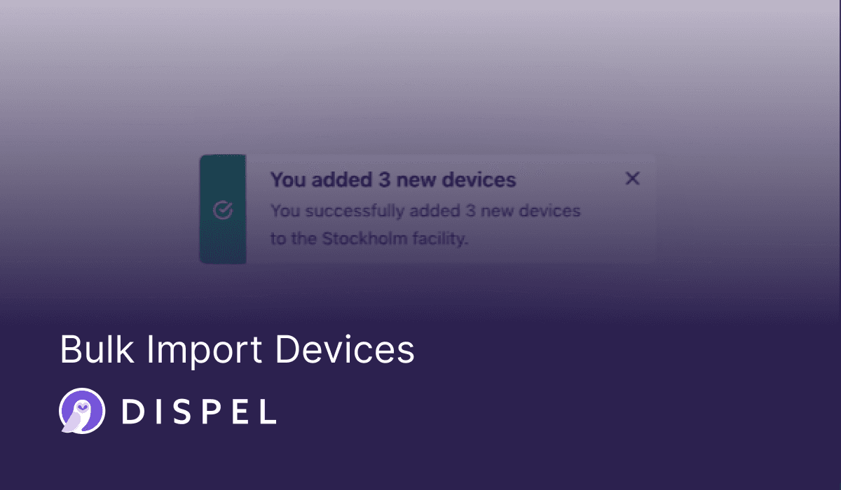 Bulk Import Devices